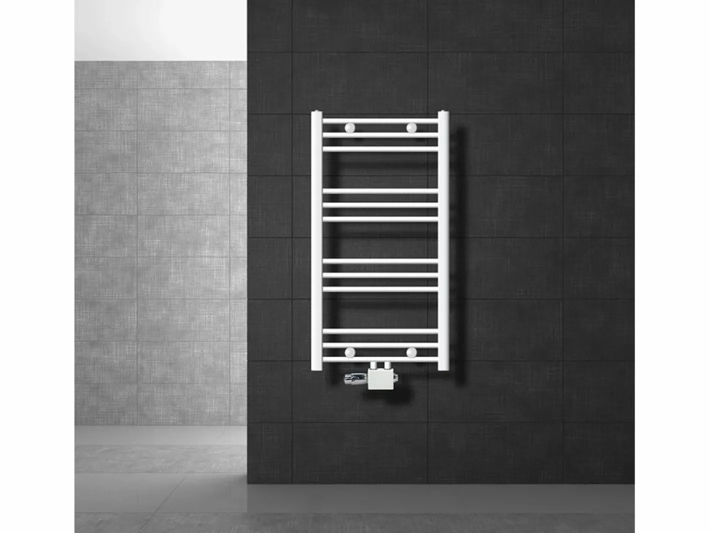 Calentador de toallas no eléctrico Sahara, 500 x 800 mm, , conexión central^LuxeBath Sale