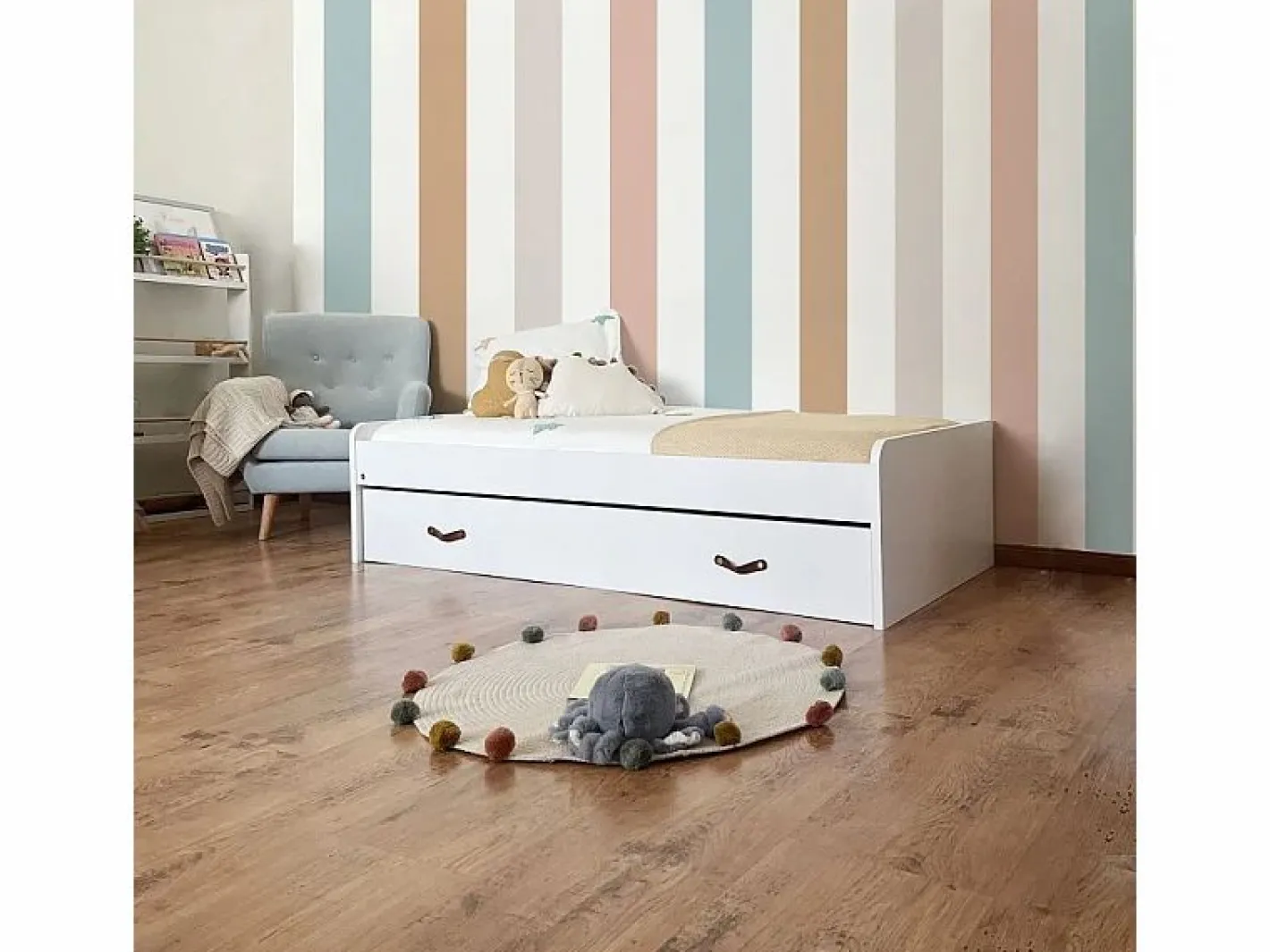 Cama + cajones aglomerado con somier 105x190cm^ Best