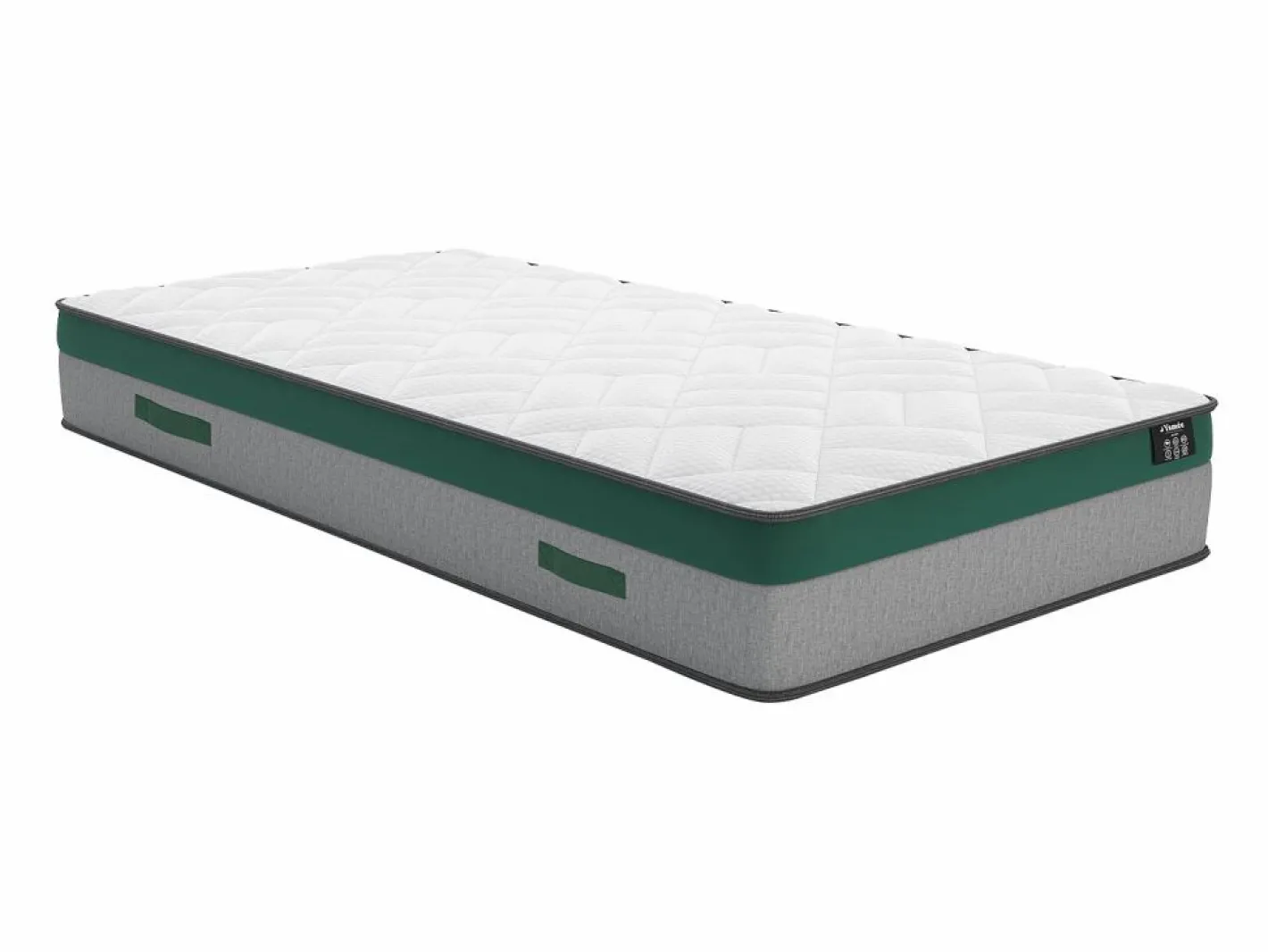 Ysmée Cama 90 x 190 cm - canapé abatible HESTIA + colchón de muelles ensacados Blanco Clearance
