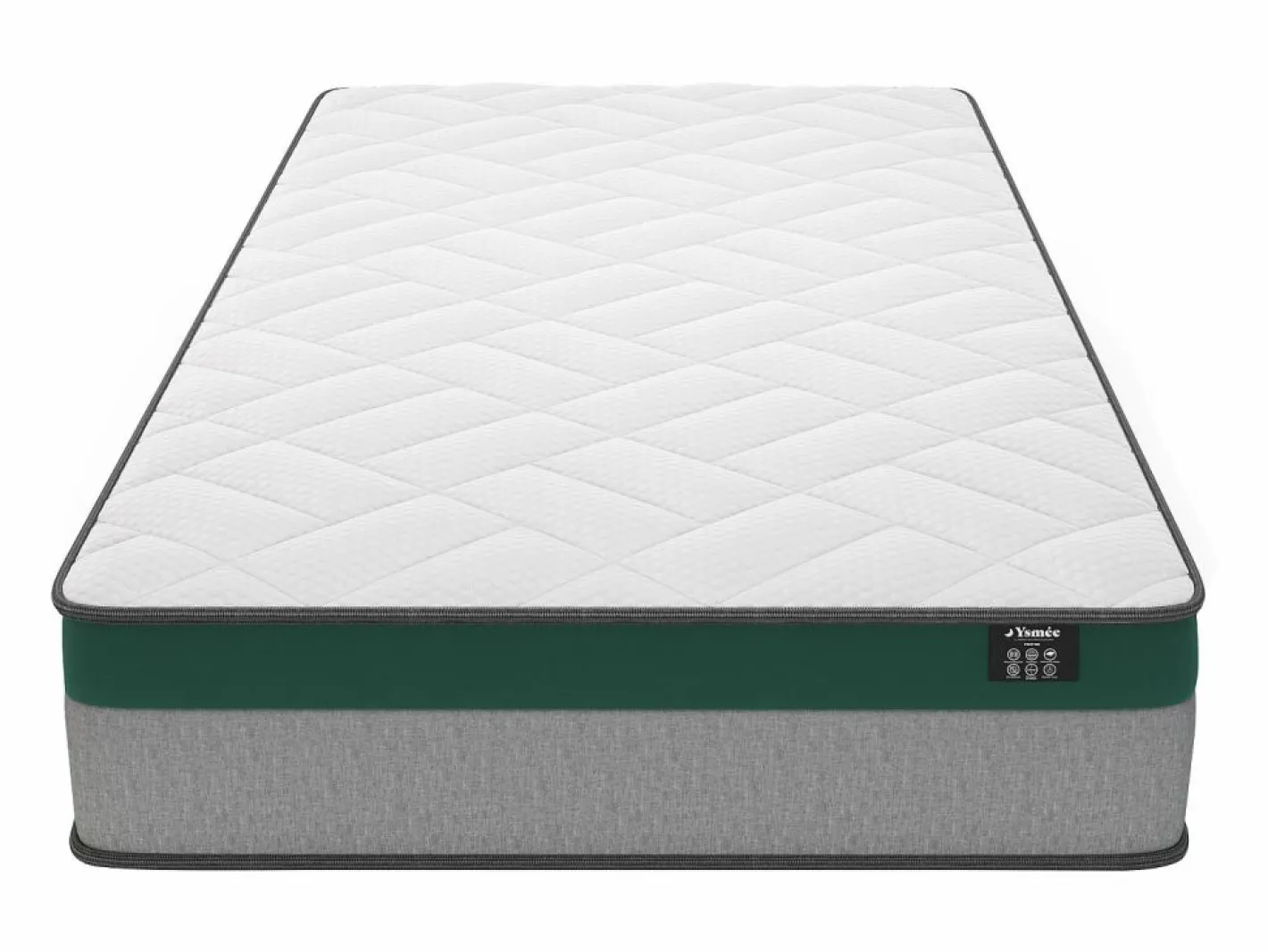 Ysmée Cama 90 x 190 cm - canapé abatible HESTIA + colchón de muelles ensacados Blanco Clearance