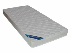 Vente-unique Cama Infantil|Cama 90 x 190 cm con almacenamiento en colores natural y blanco + somier + colchón - LOSTYA