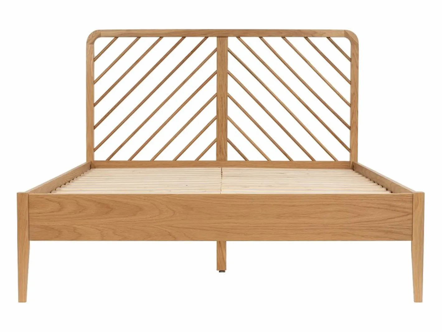 Vente-unique Cama Adulto|Cama 140 x 200 cm de roble y MDF color natural - LERIAKI