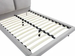 Vente-unique Cama Terciopelo|Cama 140 x 190 cm de terciopelo en color + colchón - IBEDIA
