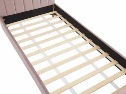 Cama 90 x 190 cm en terciopelo con costuras - ROGADI^Vente-unique Best
