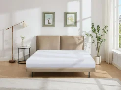 Cama 140 x 190 cm en terciopelo color - IBEDIA^Vente-unique Clearance