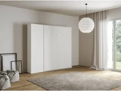 ITAMOBY Cama Abatible|Cama abatible 140 vertical Kentaro con columna Fresno