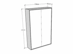 ITAMOBY Cama Abatible|Cama abatible 120 vertical Kentaro Fresno