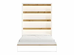 Cama abatible 160 x 200 cm apertura vertical con leds blanco y natural - RAPILI^Vente-unique Best