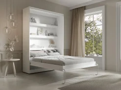 Cama abatible 140 x 200 cm apertura vertical manual con leds - RAPILI^Vente-unique Outlet