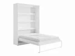 Cama abatible 140 x 200 cm apertura vertical manual con leds - RAPILI^Vente-unique Outlet