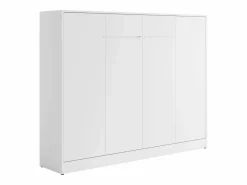 Vente-unique Cama Abatible|Cama abatible 140 x 200 cm apertura horizontal manual con luces LED - RAPILI