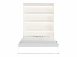 Cama abatible 160 x 200 cm apertura vertical manual LEDs + colchón - RAPILI^Vente-unique New