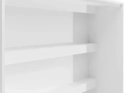 Vente-unique Cama abatible 120 x 200 cm apertura vertical manual leds + colchón - RAPILI Blanco New