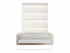 Cama abatible apertura manual con leds + colchón + sofá - RAPILI^Vente-unique Sale