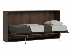 ITAMOBY Cama Abatible|Cama abatible individual horizontal Kando Nogal