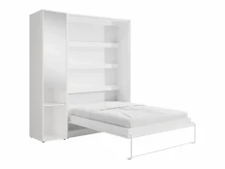 Cama abatible vertical 160 x 200 cm 1 armario + espejo + colchón - RAPILI^Vente-unique Discount