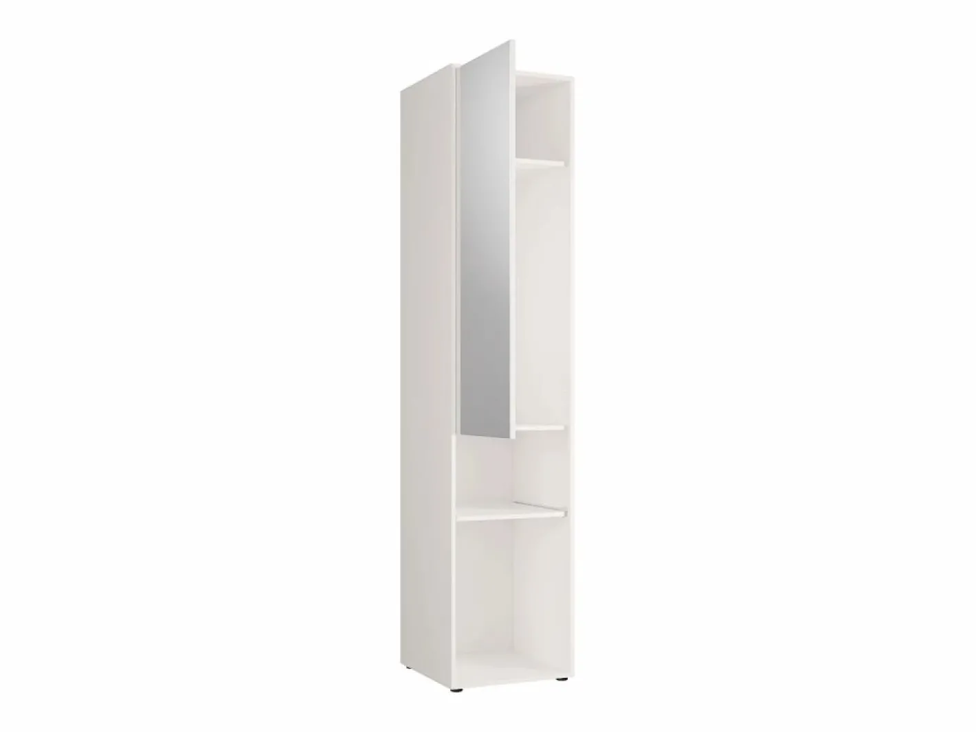 Cama abatible vertical 140 x 200 cm beige 2 armarios + espejo + colchón - RAPILI^Vente-unique Discount