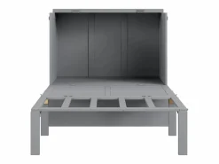 Merax Cama Abatible|Cama abatible vertical 90 x 200 cm con somier de láminas, madera contrachapada + MDF, (sin colchón)