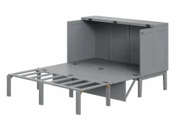 DripeX Cama Abatible|Cama abatible 140x200 cm - Con estructura de láminas - Madera - Carga máx. 200 kg -