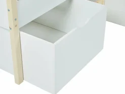 Vente-unique Cama Con Almacenaje|Cama alta 2 cajones 90 x 190 cm y roble SISSY