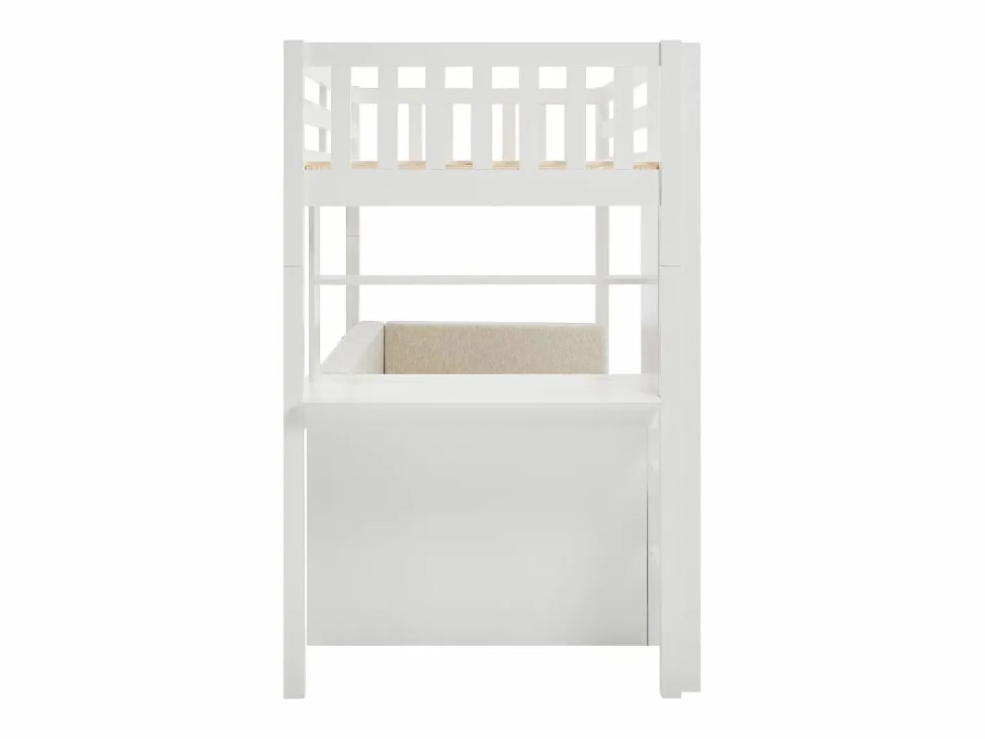 Cama alta 90 X 190 cm con sofá convertible - Pino y MDF - - ORPELIA^Vente-unique Sale