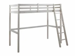 Vente-unique Cama Alta|Cama Infantil|Cama alta 90 x 190 cm de Pino macizo con colchón GEDEON II