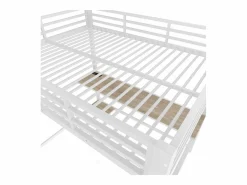 Cama Alta|Cama alta de 140 x 200 cm - Cama para adultos con iluminación LED y USB, escritorio - - colchón no incluido