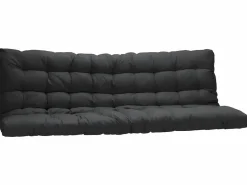 Vente-unique Cama Alta|Cama Infantil|Cama alta de metal de 90 x 190 cm con sofá convertible + futón + colchón MODULO V