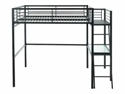 Vente-unique Cama alta escritorio integrado en CASUAL II Gris antracita Discount