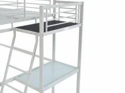 Vente-unique Cama Alta|Cama alta industrial de metal CASUAL II de 140 x 190 cm para 2 personas