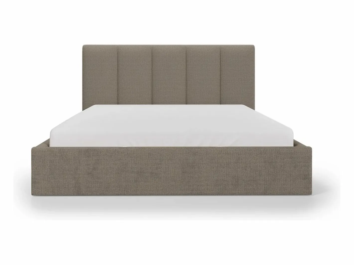 Vente-unique Cama Con Canapé|Cama arcón king size 200 x 200 cm de tela color - KILACLO