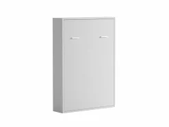Vente-unique Cama armario batiente vertical 140 x 200 cm con colchón - MALINA II Blanco Clearance