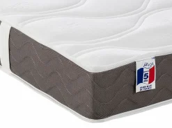 Cama articulada eléctrica somier colchón látex 3 zonas 2 x 80 x 200 cm tela gris TIARI^Ysmée Sale