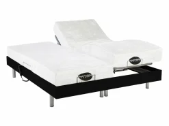 NATUREA Cama articulada eléctrica LYSIS III motor OKIN 2x90x200 cm Negro Hot