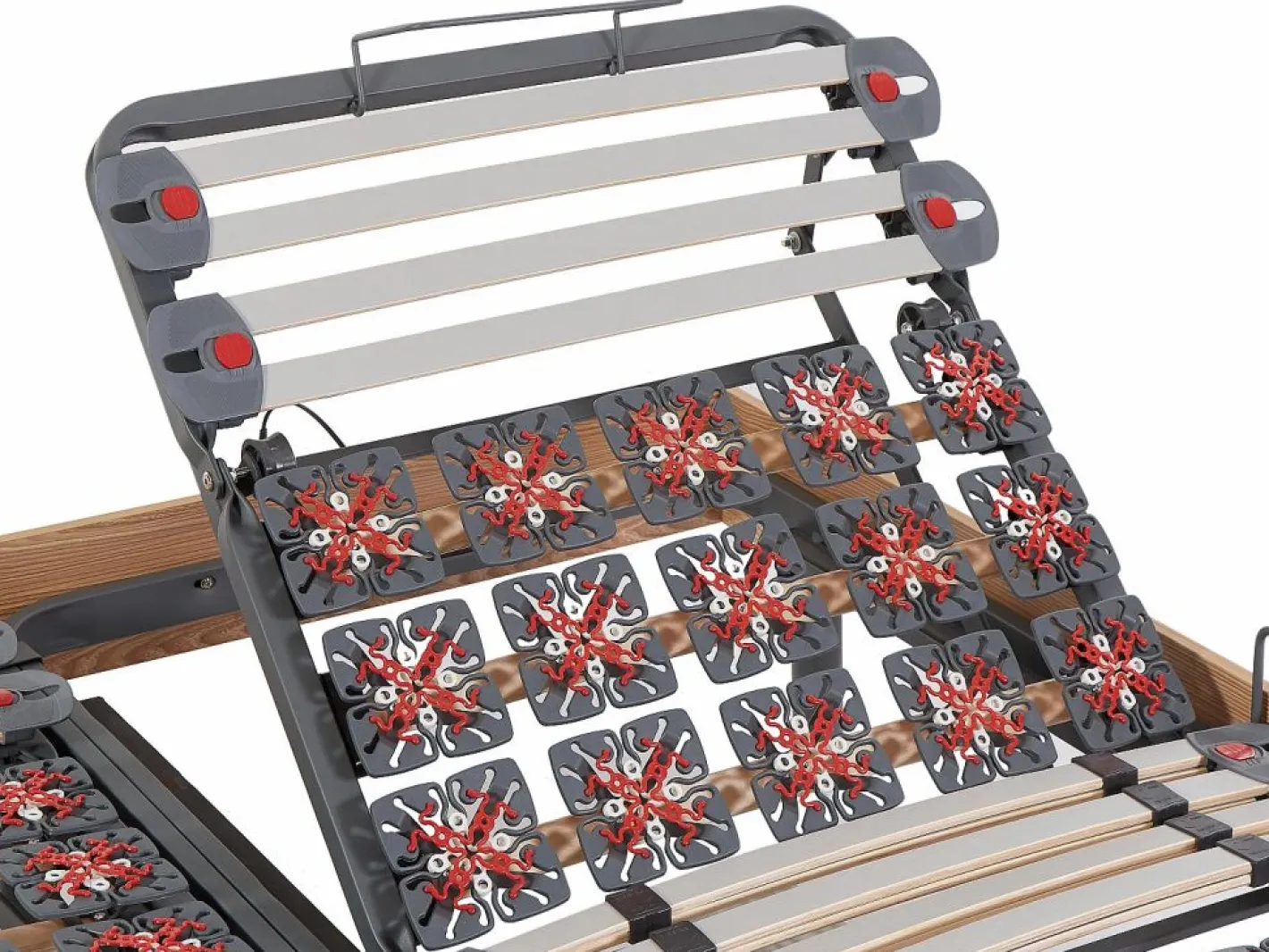Ysmée Somier Relax|Cama articulada eléctrica somier colchón memoria de forma 2 x 90 x 200 cm beige SASORA