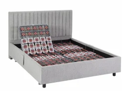 Ysmée Cama articulada eléctrica somier colchón de muelles 5 zonas 2 x 70 x 190 cm ANTALISA Gris Online