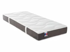 Cama articulada eléctrica somier colchón memoria de forma 2 x 90 x 200 cm beige EREGA^Ysmée Outlet