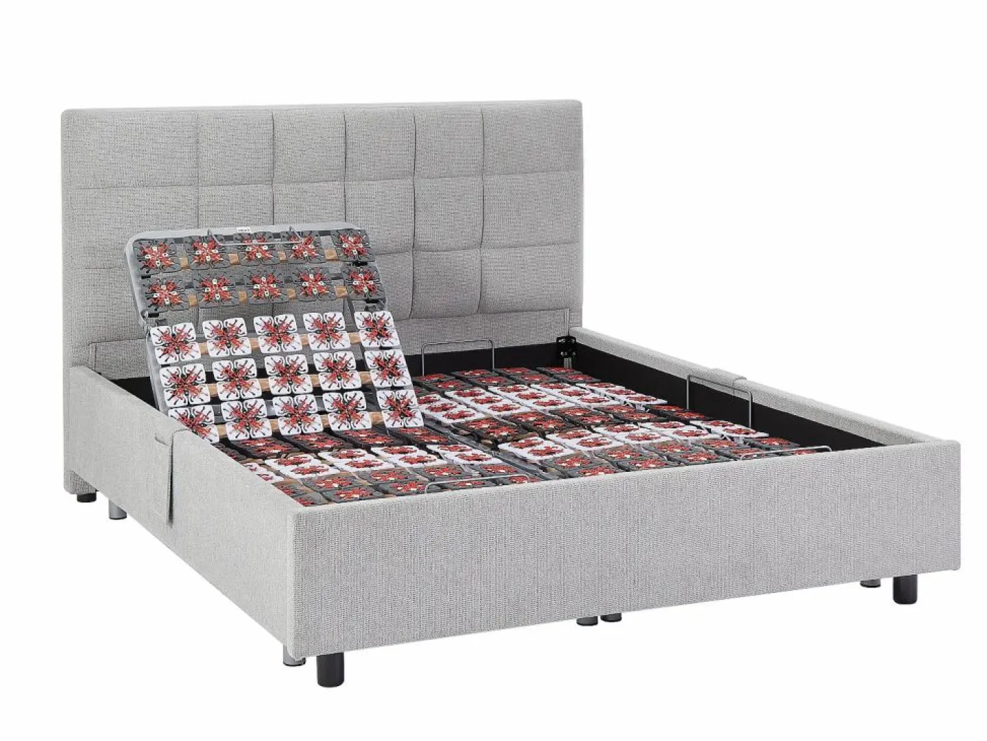 Ysmée Cama Articulada|Cama articulada eléctrica somier colchón de muelles 5 zonas 2 x 90 x 200 cm MANAM