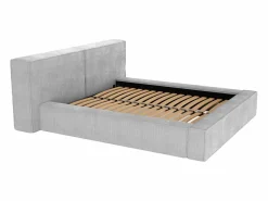 Vente-unique Cama Terciopelo|Cama baúl 200 x 200 cm en terciopelo acanalado - TIMANO