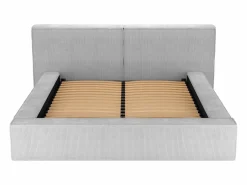 Vente-unique Cama Terciopelo|Cama baúl 200 x 200 cm en terciopelo acanalado - TIMANO