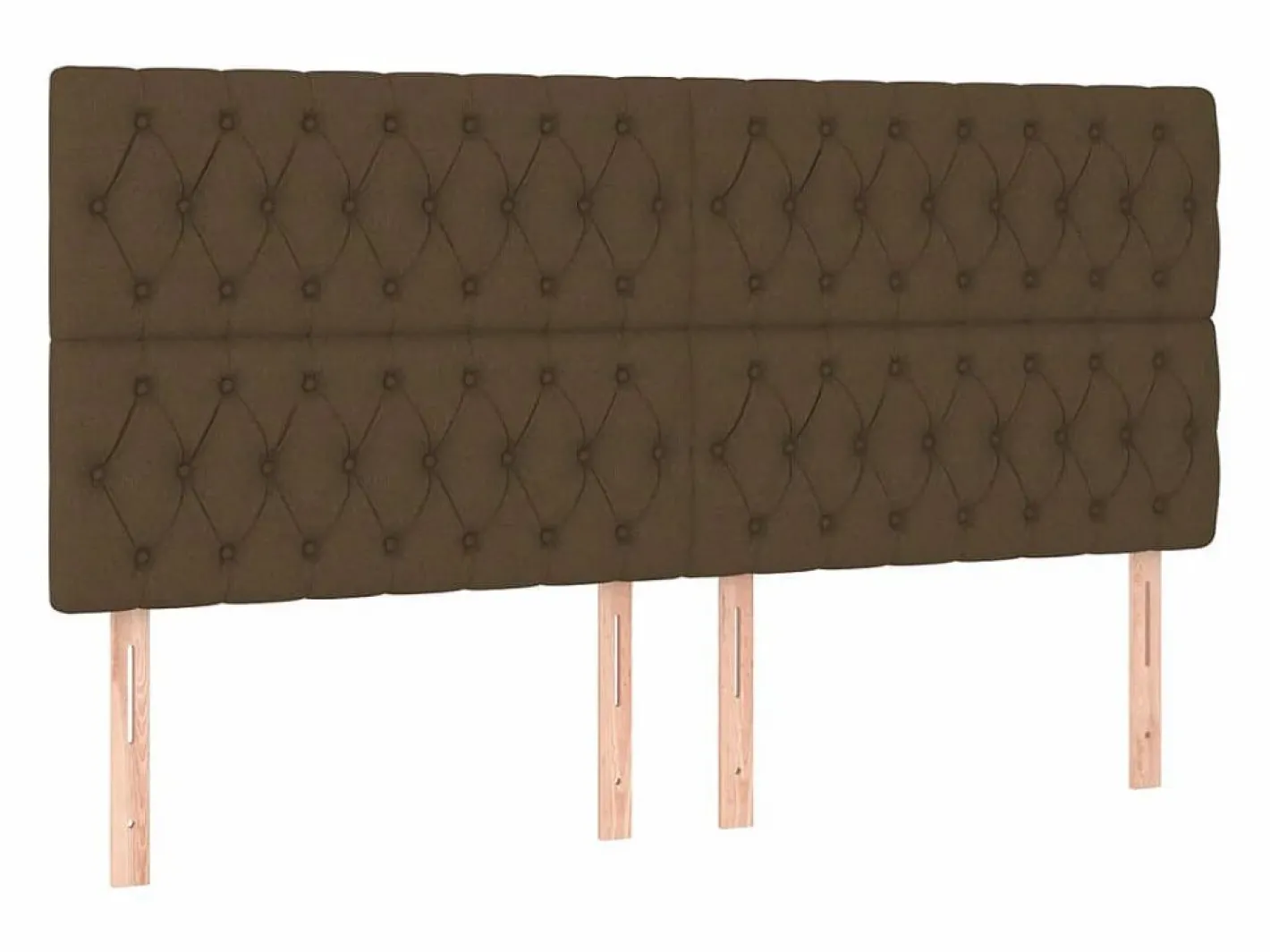 Cama box spring colchón luces LED tela marrón oscuro 180x200cm^Clicnbuy Sale