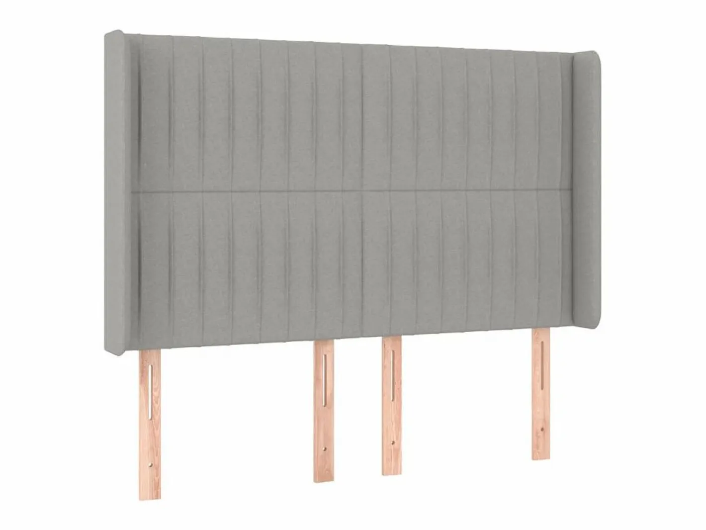 Clicnbuy Cama box spring colchón y luces LED tela gris claro 140x190 cm Outlet