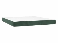Cama box spring colchón y LED terciopelo oscuro 160x200cm^Clicnbuy Hot