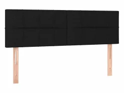 Clicnbuy Cama box spring colchón y luces LED tela negro 140x190 cm Online