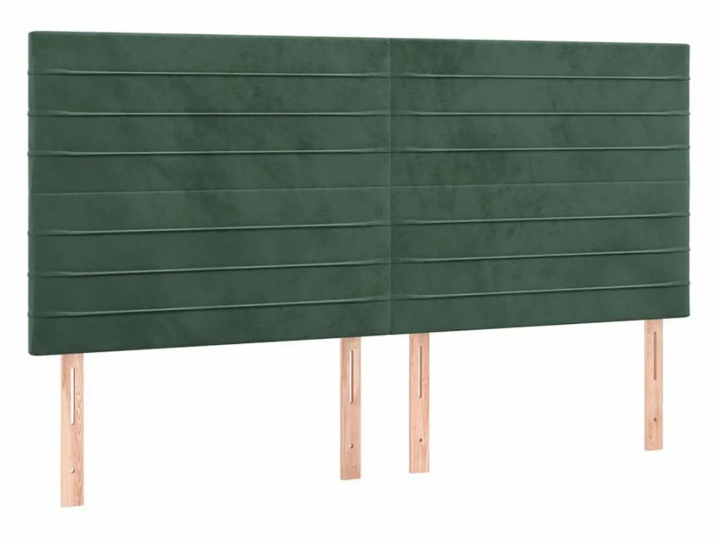 Cama box spring colchón y LED terciopelo oscuro 160x200cm^Clicnbuy Outlet