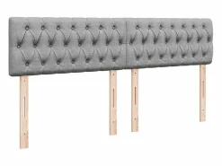 Clicnbuy Base De Cama De Láminas|Somier - 180X200Cm|Cama box spring con colchón tela claro 180x200 cm