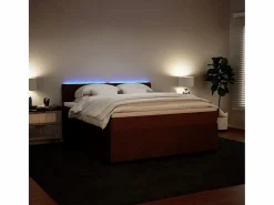 Clicnbuy Somier - 180X200Cm|Cama box spring con colchón terciopelo 180x200 cm