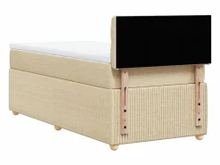 Clicnbuy Somier - 90X190Cm|Cama box spring con colchón tela color 90x190 cm
