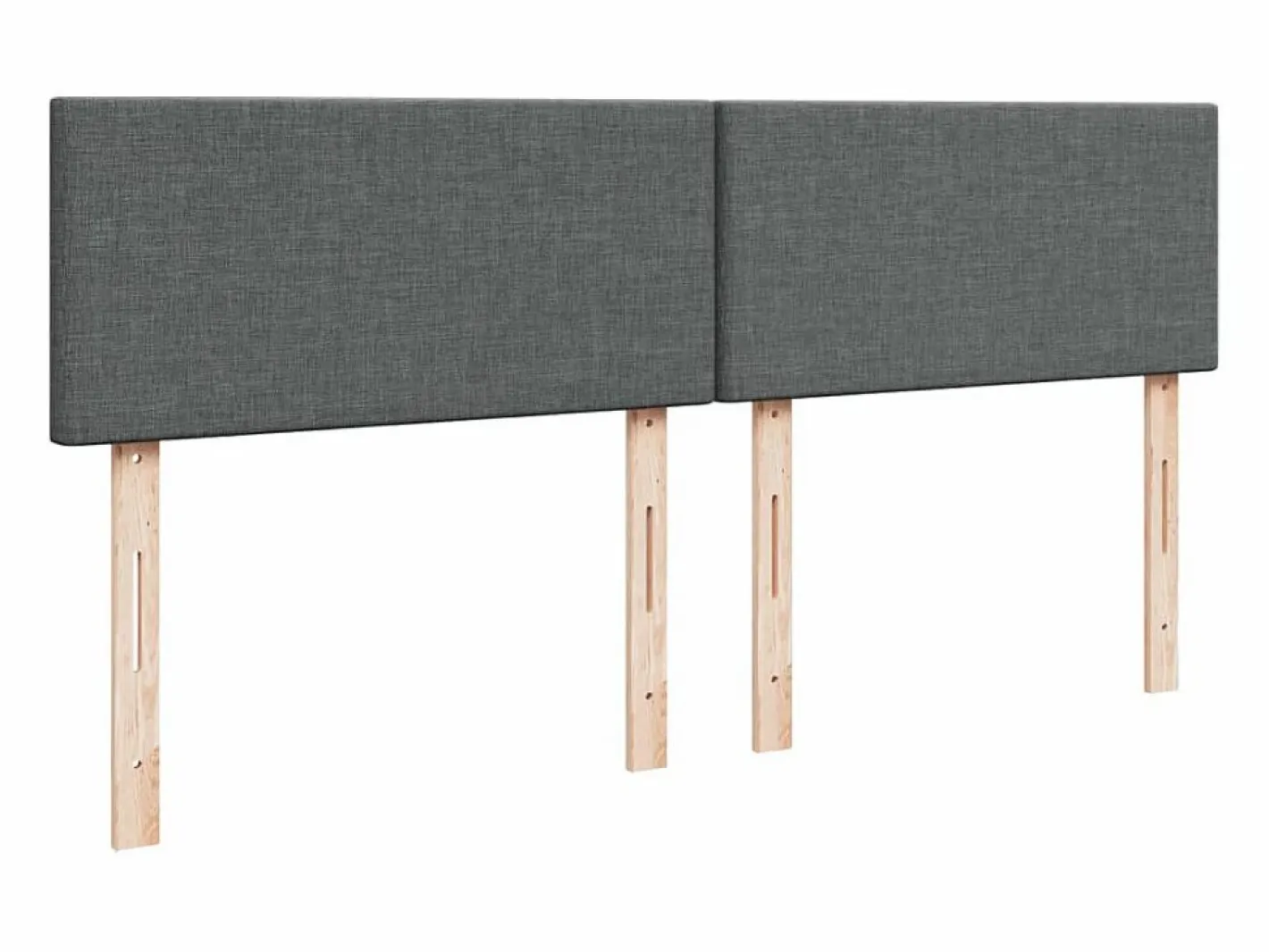 Cama box spring con colchón tela oscuro 180x200 cm^Clicnbuy Clearance