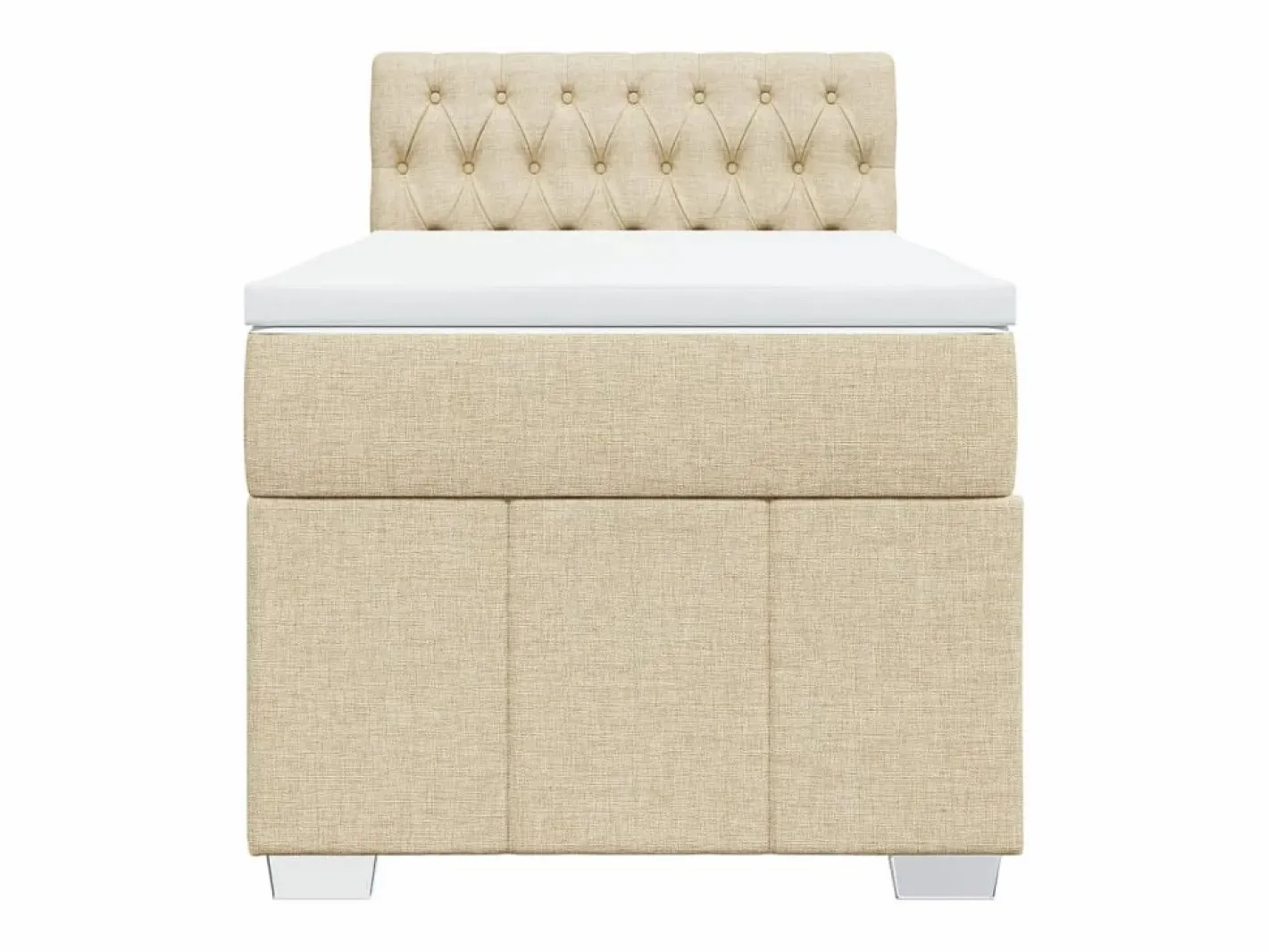 Cama box spring con colchón tela color 90x190 cm^Clicnbuy Hot